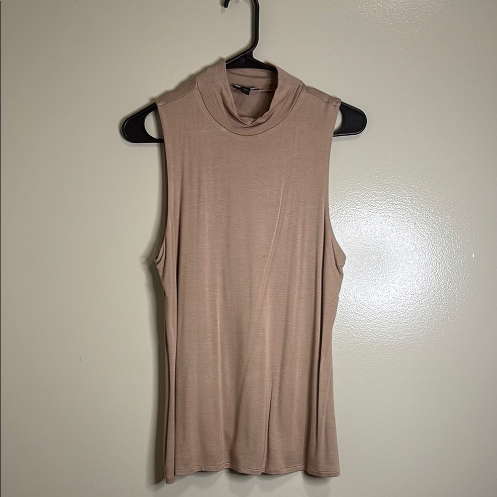 Sleeveless Tan Top